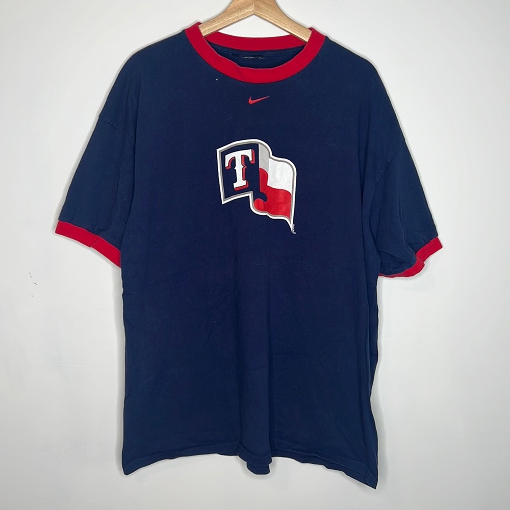 Vintage Nike 2005 Texas Rangers ringer tshirt